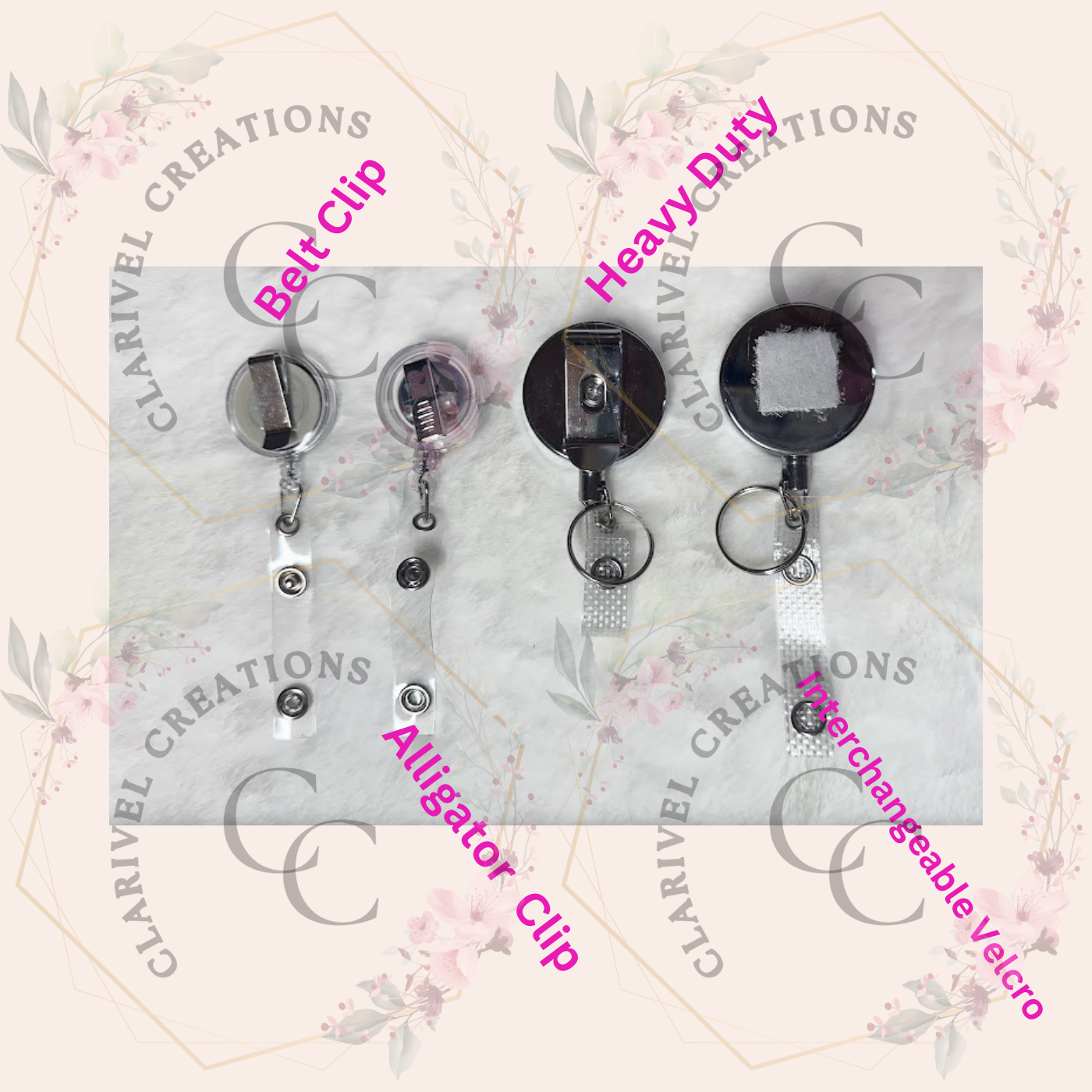 Kitty Rainbow Bear Badge reel