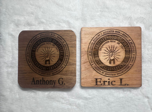 wood coasters