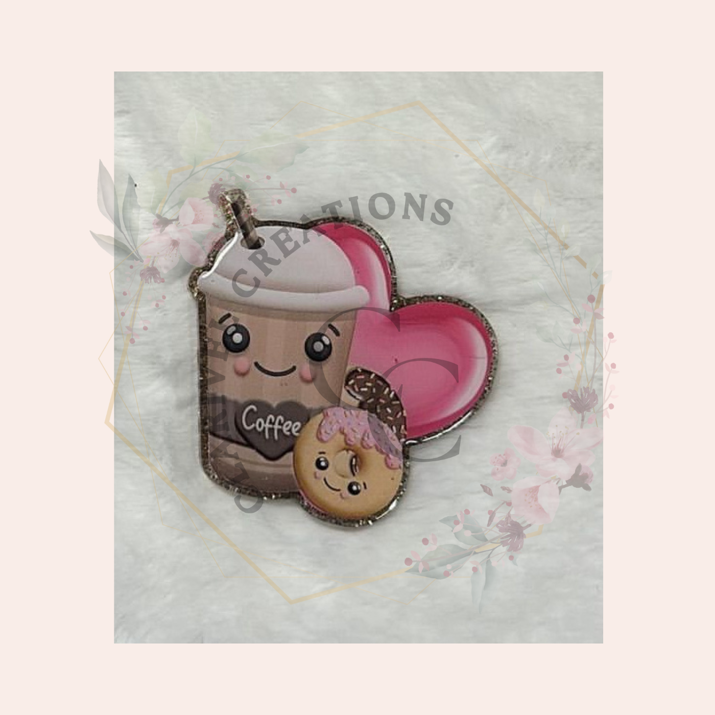 Coffee and Donuts badge reel